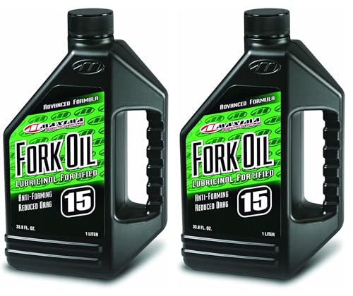 Image of Maxima Racing Oils 56901-2PK Fork Oil Standard Hydraulic 15w 1L Bottle, 2-Pack