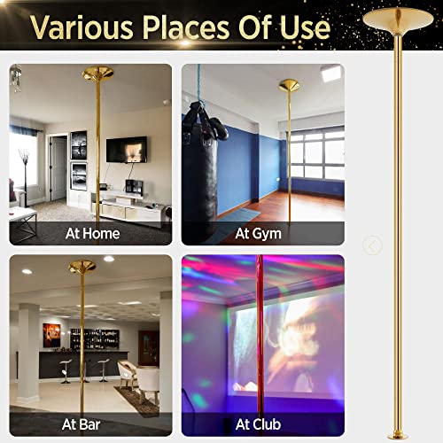 Yaheetech YT-00114317 Stripper Dance Pole Spinning Static Dancing Pole Portable Removable For Home Club Bar Gym 44.5-108.3 Height Adjudtable & Weight Capacity 500Lb thumb #1