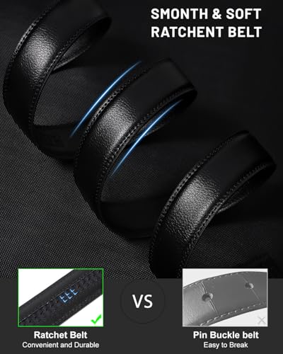 Image of BELTROAD Ratchet Belt Strap for Men Leather Belts Without Buckle