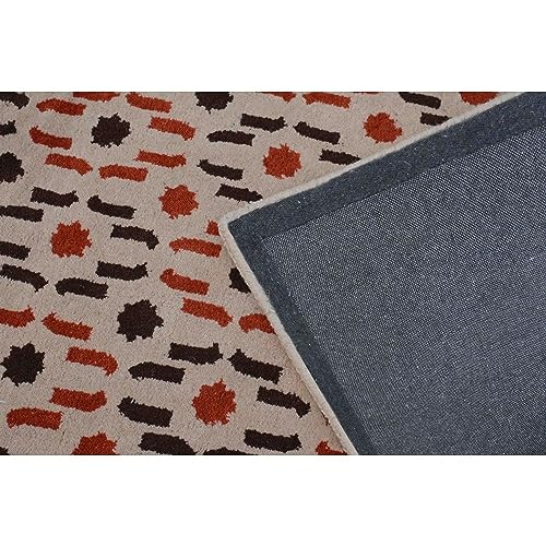 Image of Soft Pure Woolen Modern Collection Tufted Carpet for Living Room,Bedroom'Kitchen and Hall (6 X 8) Feet