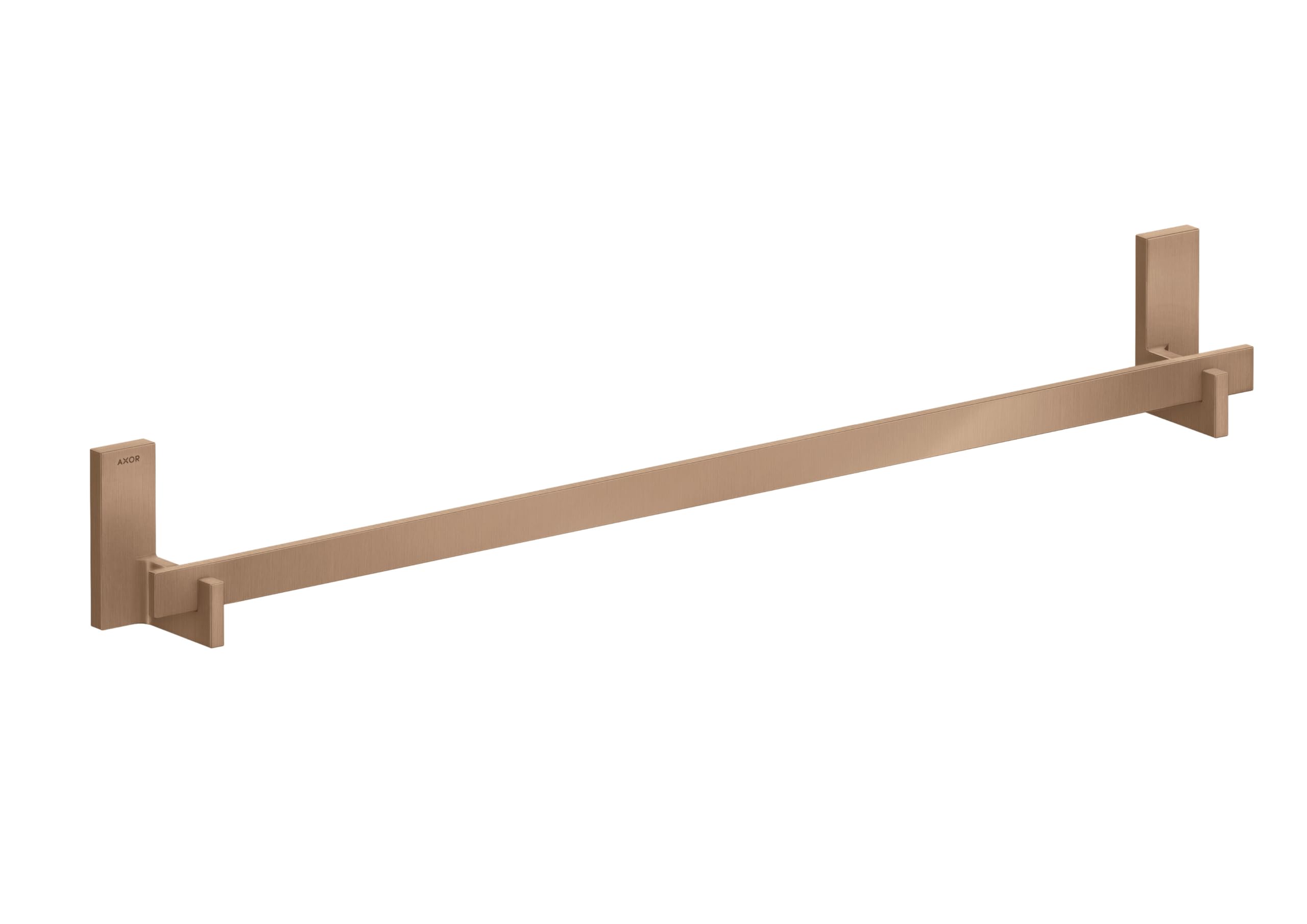 hansgrohe AXOR Universal Rectangular Badetuchhalter, Länge 800mm, Metall, 42683310, Farbe: Brushed Red Gold