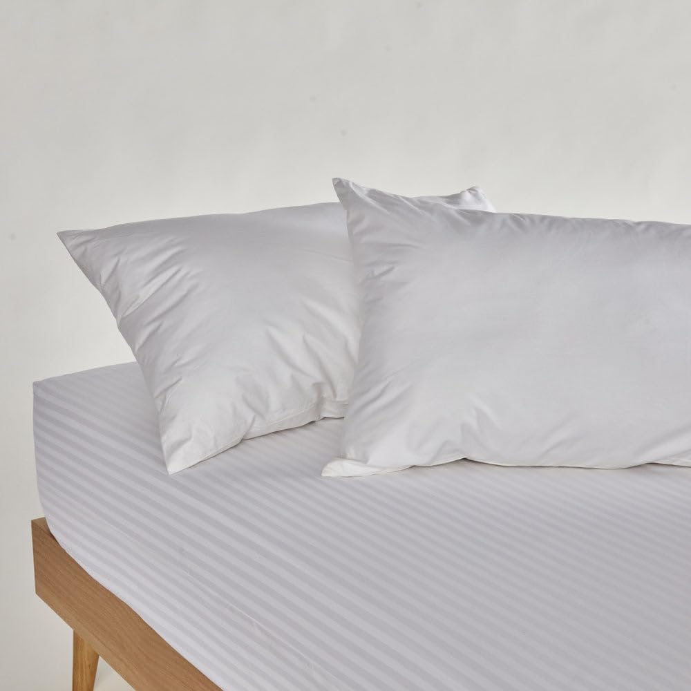 10XDIEZ Almohada de Lana Virgen 100% natutal - Pack 2 Unidades (Blanco - 90x45cm)