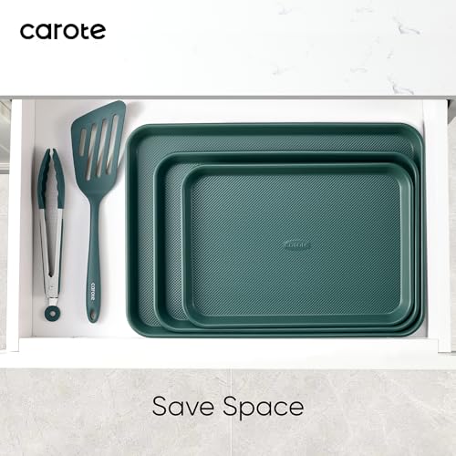 Save 60% on CAROTE 3-Piece Baking Pan Set - Deep Olive Green - Image 5