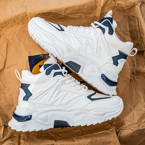 Fashion Shoes for Mens High Top Casual Lace Up Walking Driving Shoes Non Slip Breathable Mesh Lightweight Sneakers4