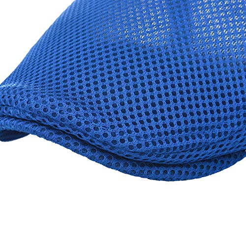 Image of VOBOOM Men Breathable Mesh Summer Hat Adjustable Newsboy Beret Ivy Cabbie Flat Cap
