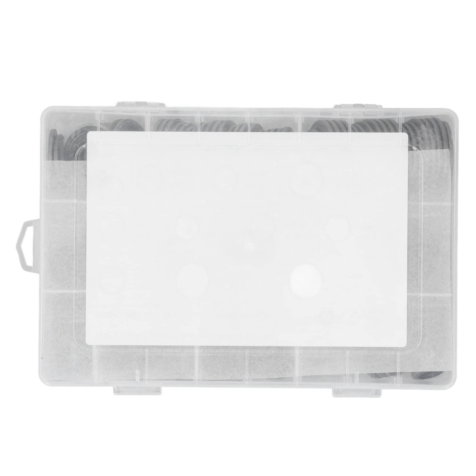 Kit assortiment de rondelles d'étanchéité d'huile, 230 pièces Ensemble de joints de bouchon de vidange d'huile en caoutchouc métallique auto-centré, rondelles d'étanchéité jointes M6 à M26 avec boîte