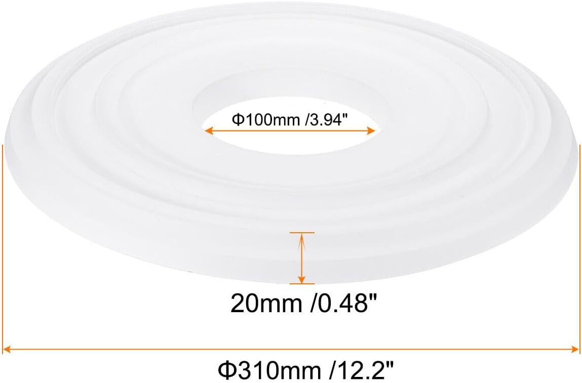 Home and Garden Parts Ceiling Medallion 12" OD x 4" ID Molded Chandelier Medallion White #CN/251024/14658