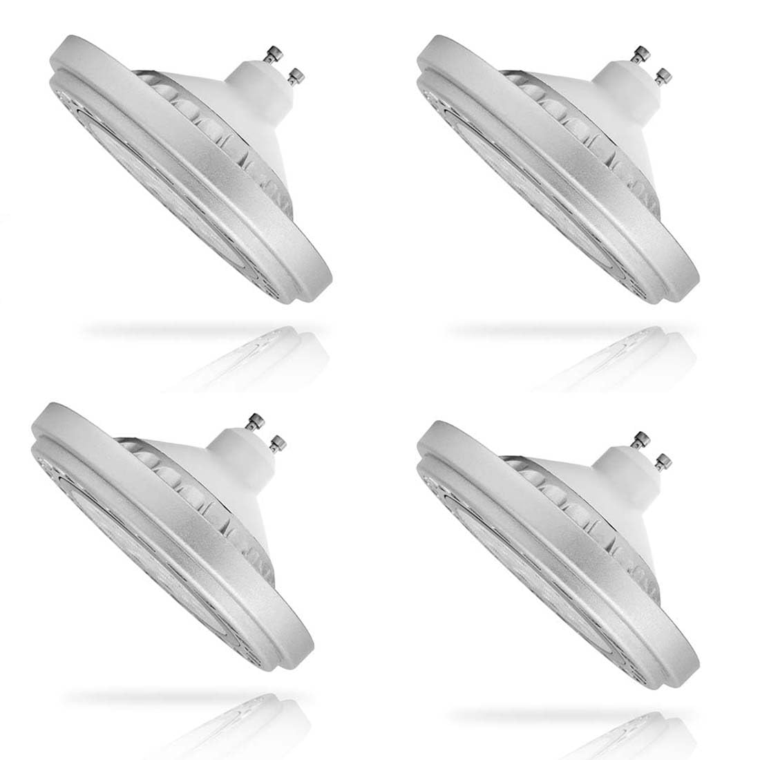 QLEE Ar111 Led Bulb 220V Dimmable 15w 1500lm 6000k Cool White Daylight Spotlight 150w Halogen Replacement R111 Led Lamp Cri85 Reflector Bulb for Recessed Track Retail Gallery Lighting,4 Pack โ image 1