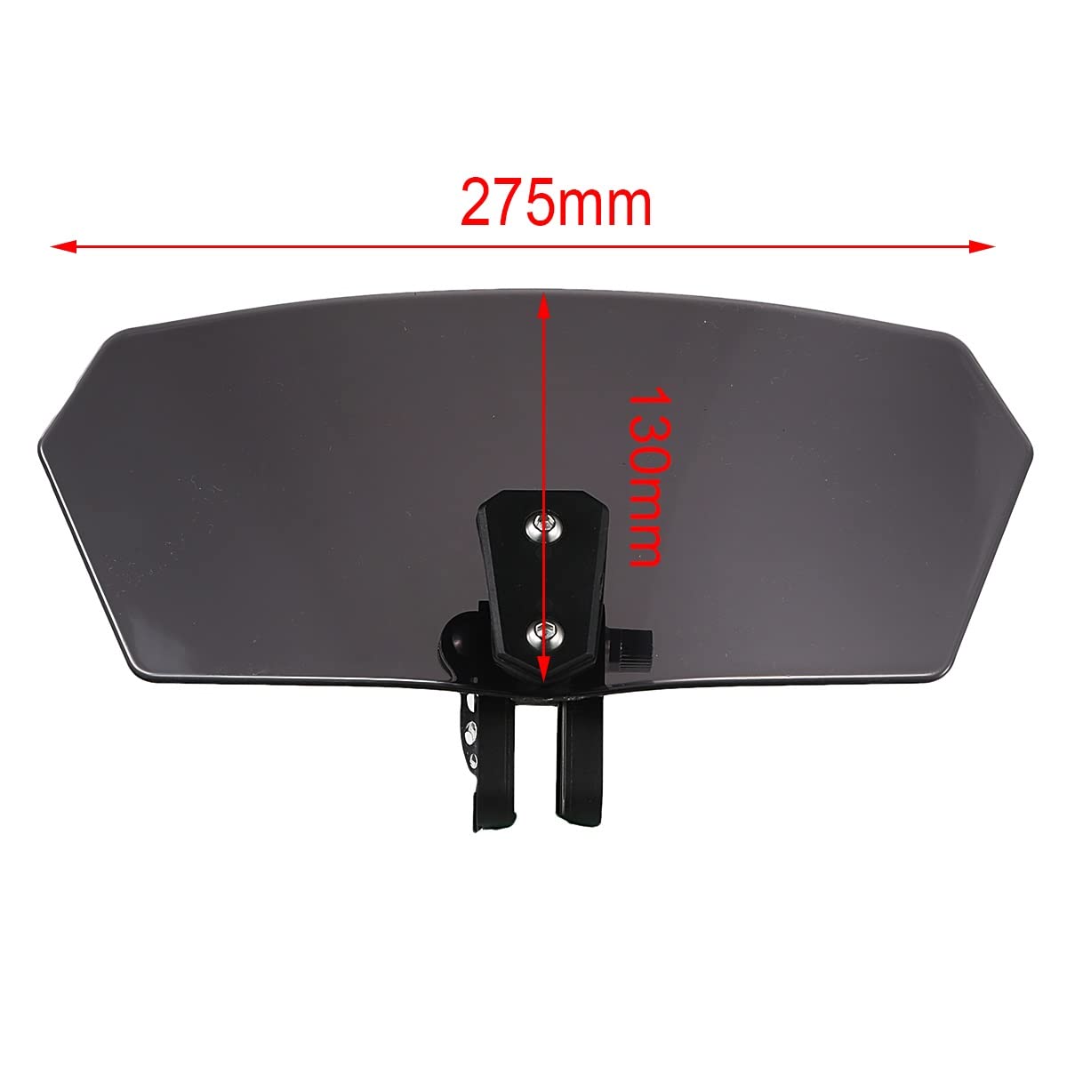 per B&MW Universal Moto Fumo Parabrezza Spoiler Cupolino Parabrezza Deflettori del Flusso d'Aria Protezione Parabrezza Moto