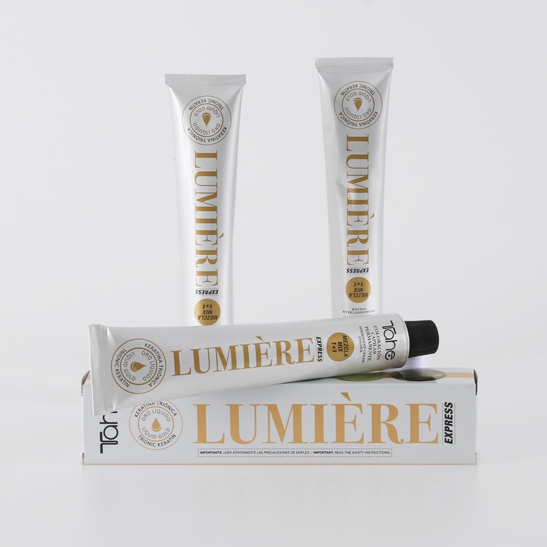 Tahe Lumière Express Tinte Fantasia Coloración Capilar Permanente/Tinte Pelo/Coloración de Cabello/Tinte de Cabello para Tonos Pastel y Fantasía, Azul, 100 ml — view 4
