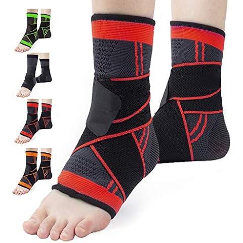 Ankle Support Brace Compression Support Adjustable Sleeve for Injury Recovery, Joint Pain and More, Arch Brace Support & Foot Stabilizer, Ankle Wrap Protect Against Ankle Sprains or Swelling Cover