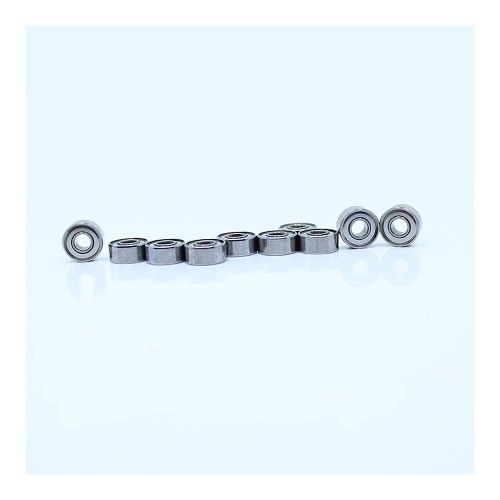 ZBJGBUIA 1/8x5/16x9/64 inch Miniature Ball Bearings for RC Models R2-5ZZ ABEC-1 Bearing