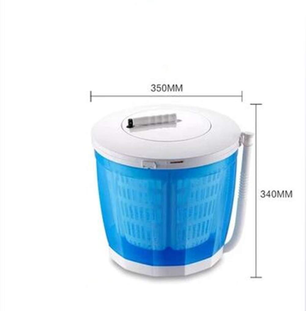 Portable Hand-Cranked Manual Clothes Non-Electric Washing Machine and Rotary Dryer, Desktop Washer/Dryer Camping, Apartment, RV Or Cooked Food (Upgrade Version),Blue