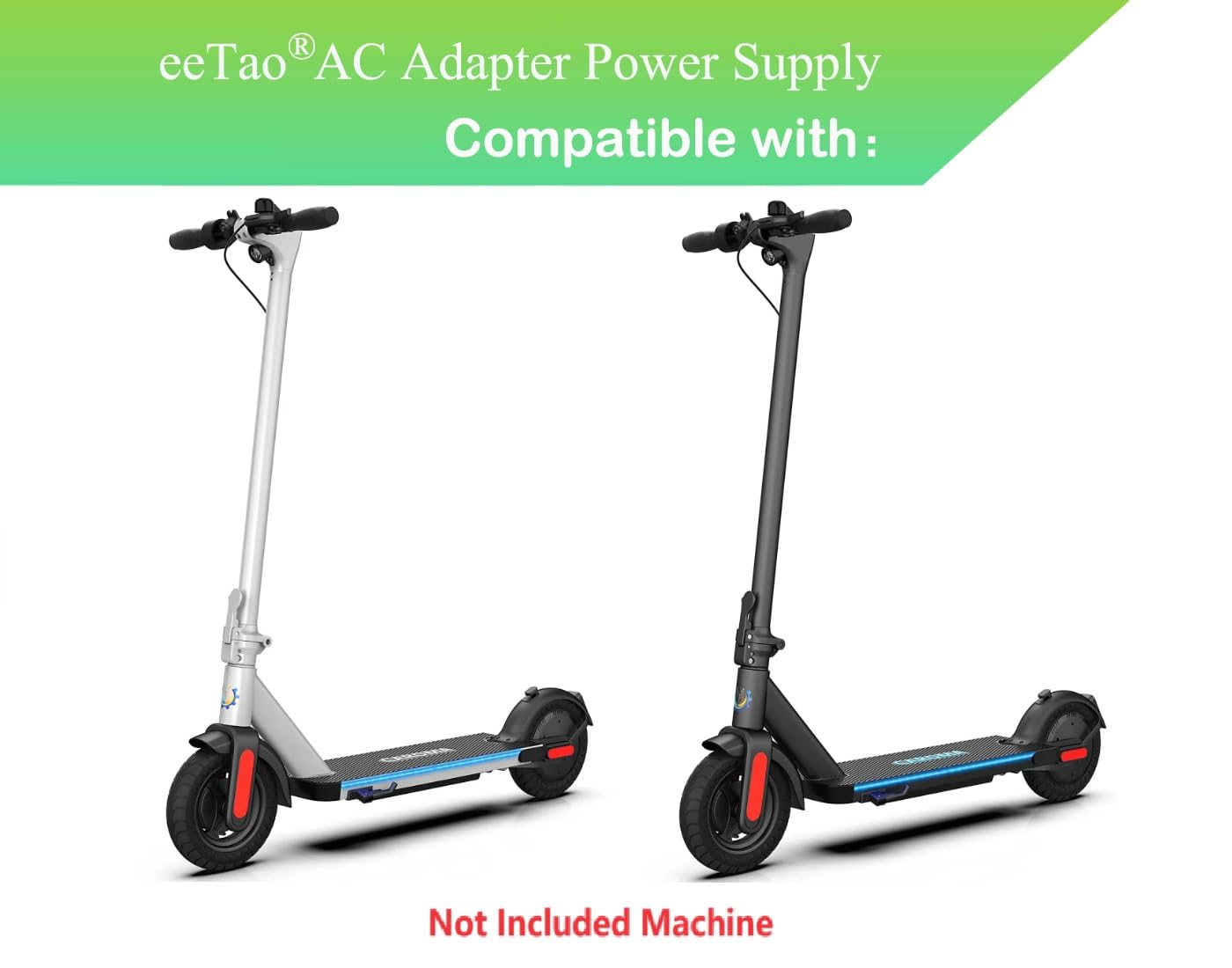 eeTao 42V Replacement Charger Compatible with Caroma E5B 36V 36VDC Lithium-ion Li-ion Battery 250W Electric Scooter E Scooter 42VDC Power Supply Cord Cable