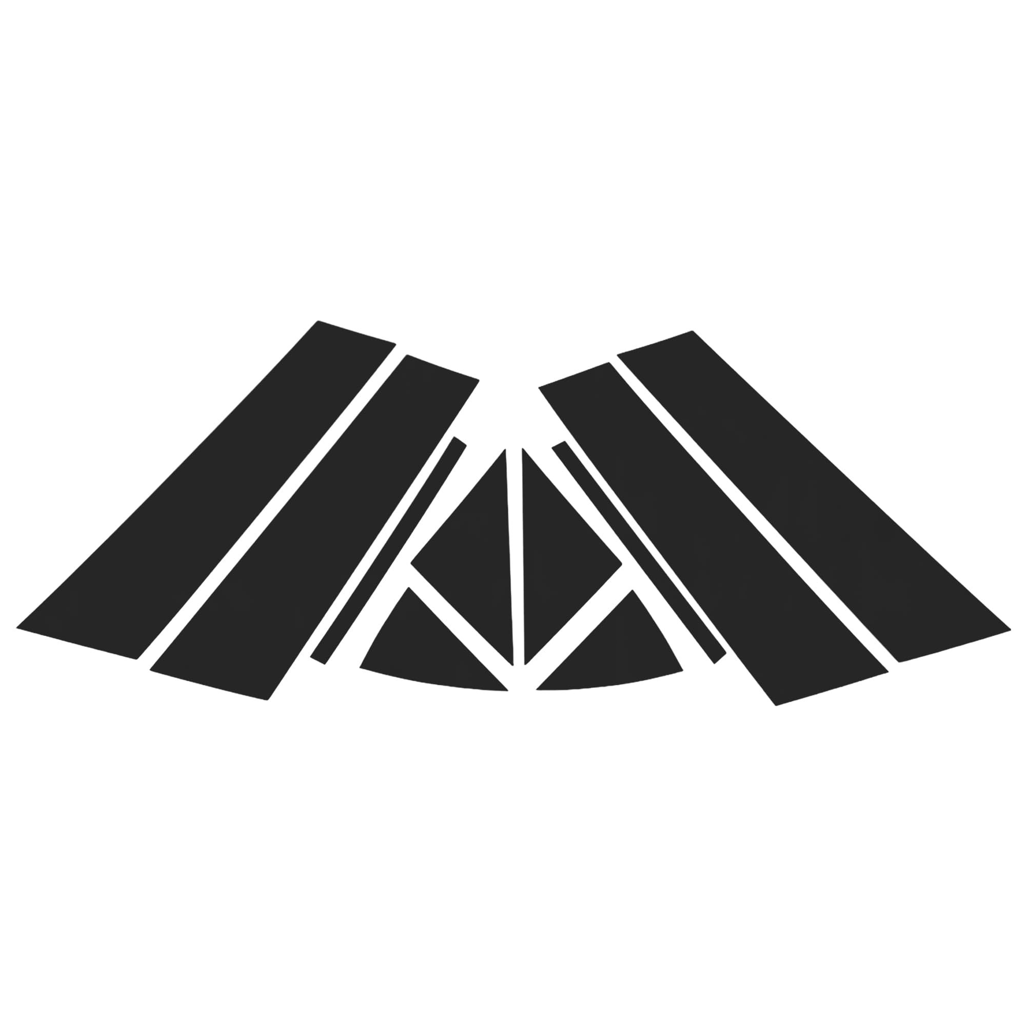 Partuto Door Pillar Window Trim Front Rear Left Right Anti Scratch Sticker Pillar Posts Door Outer Exterior Cover for Mazda Axela 2013-2019 Black