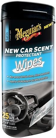 Meguiar's G4200 New Car Scent Protectant Wipes (25 Wipes) (4 Pack)