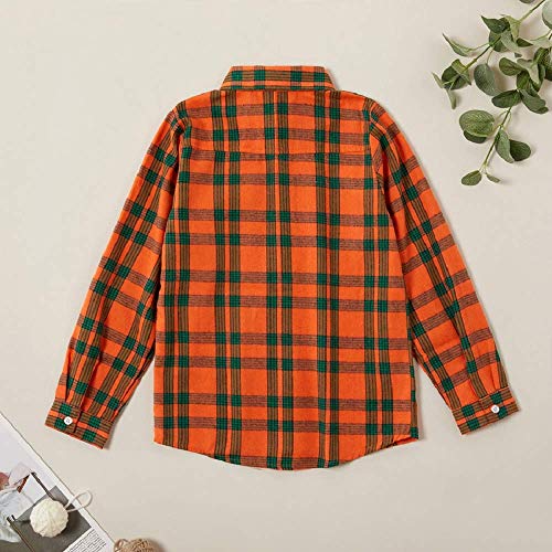 Roupas para bebês meninos e meninas xadrez, de flanela, manga comprida, camisetas para crianças, Ora