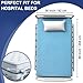 2 Pack Fitted Hospital Bed Sheets with Elastic All Around for a Perfect Fit, Waterproof Sheets for Hospital Bed at Home, Reusable and Machine Washable, 36” x 80” x 14” (Rhombic-Blue)