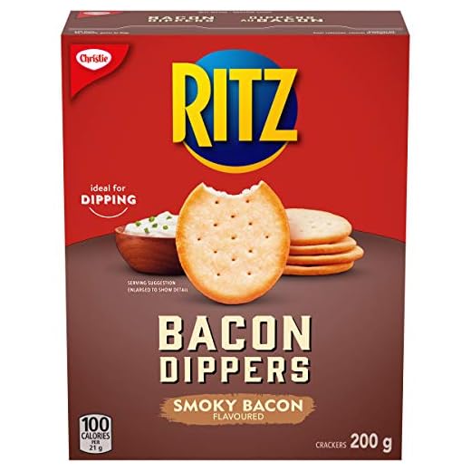 Christie Ritz Bacon Dippers Crackers, 200g/7.1 oz {Imported from Canada}