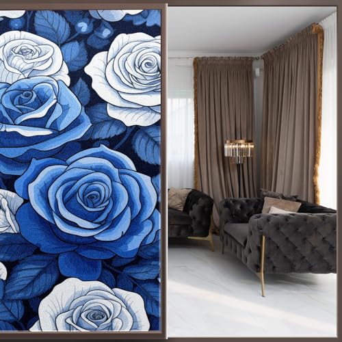 Película Decorativa Azul para Privacidad en Ventanas 23.6" x 78.7" miniatura 2