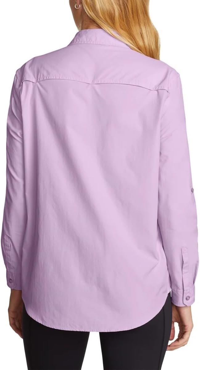 Eddie Bauer Womens Lightweight Long Sleeve Ripstop Mountain Shirt