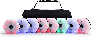 Reaction Training Lights speed Agile Reaction Training Lights Sports Fitness Lights Trainer Flash Reflex Lights for Basketball, Soccer, Boxing, Lacrosse (8 Lights)