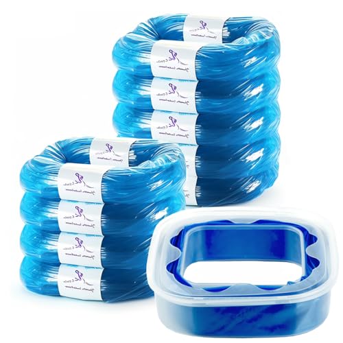 Image of Diaper Pail Refill Bags Compatible with Diaper Genie Select Pail, Compact Pail,Square Pails Diaper Pails Refills - Pack of 9