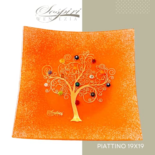 Sospiri Venezia Murano Glass Decorative Dish, Handcrafted Decorative Bowls for Home Decor Centerpiece Tray, Key Bowl - Image 2