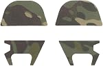 Next Gen Hook & Loop Panels + Fuzz Cover Set Compatible with Ops-Core AMP Headsets (Multicam Tropic)