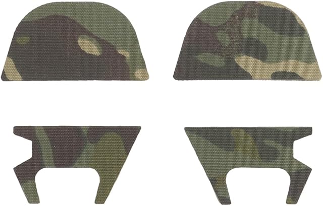 Next Gen Hook & Loop Panels + Fuzz Cover Set Compatible with Ops-Core AMP Headsets (Multicam Tropic)