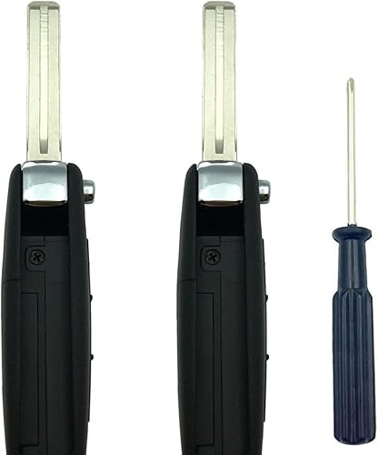 Miniatura 5 de OVIOBOER Funda de repuesto para llavero para Hyundai Santa Fe, Sonata Tucson, entrada sin llave (4 botones, 2 piezas)