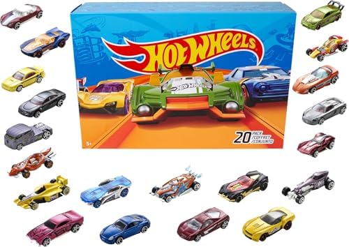 Hot Wheels Toy Cars & Trucks 20-Pack, Set of 20 1:64 Scale Vehicl...