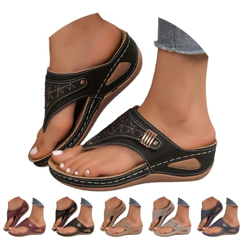 orthopedic sandals for women 2026 archies flip flops arch support womens comfortable flat dressy...