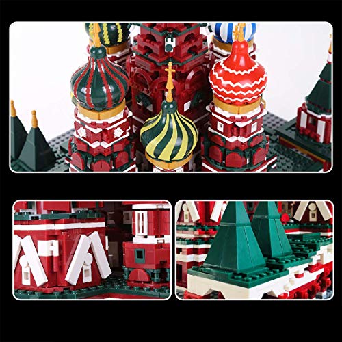 QIXIAOCYB XSuper berühmte Architektur Baustein 3213Pcs Modell Saint Basils Cathedral Ziegel Spielzeug Baugeschenk für… – Bild 4