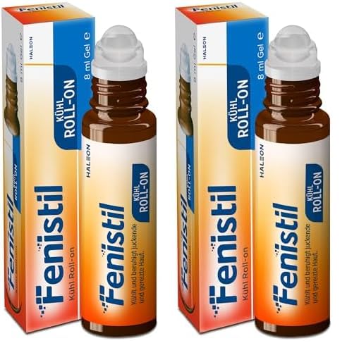 Fenistil Kühl Roll-on, Kosmetikum zur Beruhigung von gereizter und juckender Haut, z.B. bei Insektenstichen, 8 ml (Packung mit 2)