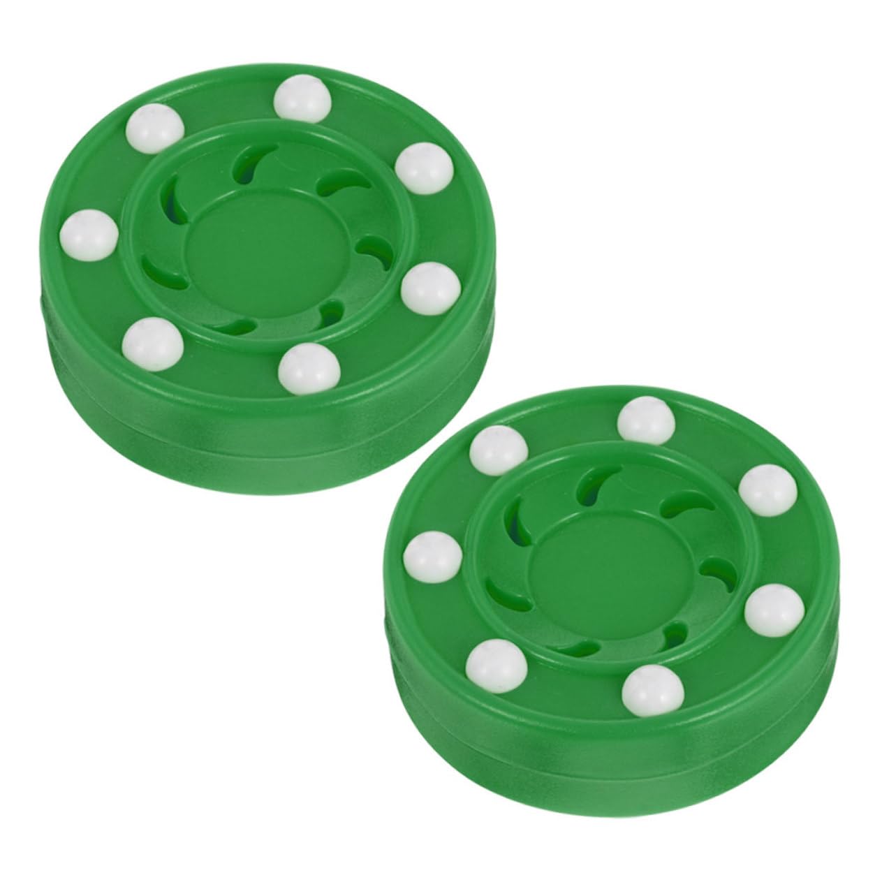 KICHOUSE Roller Hockey 2 Pack Ice Hockey Balls for Practicing Low Friction for Smooth Play