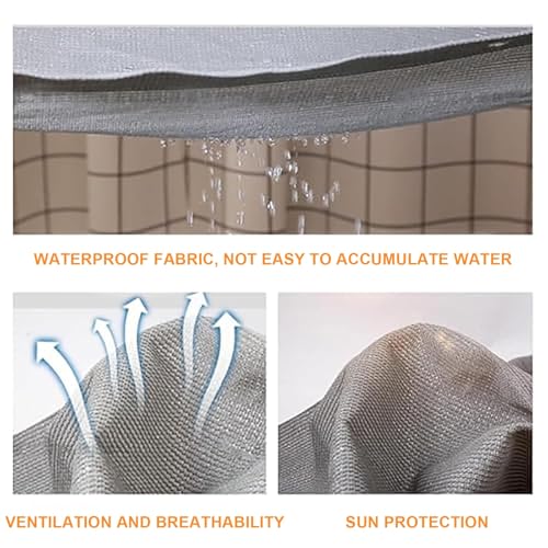 Voile d'ombrage de vague rétractable avec kit de montage