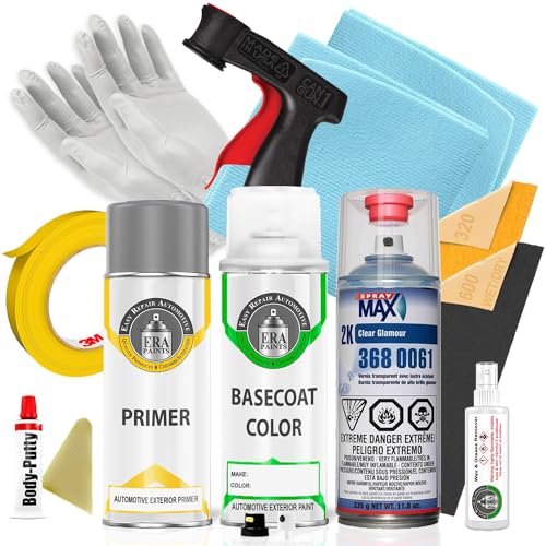 ERA Paints 08V - Midnight Black Pearl for SUBARU Exact Match Automotive Spray Paint Spray - Pro Kit w/ 2K 3680061 Clearcoat