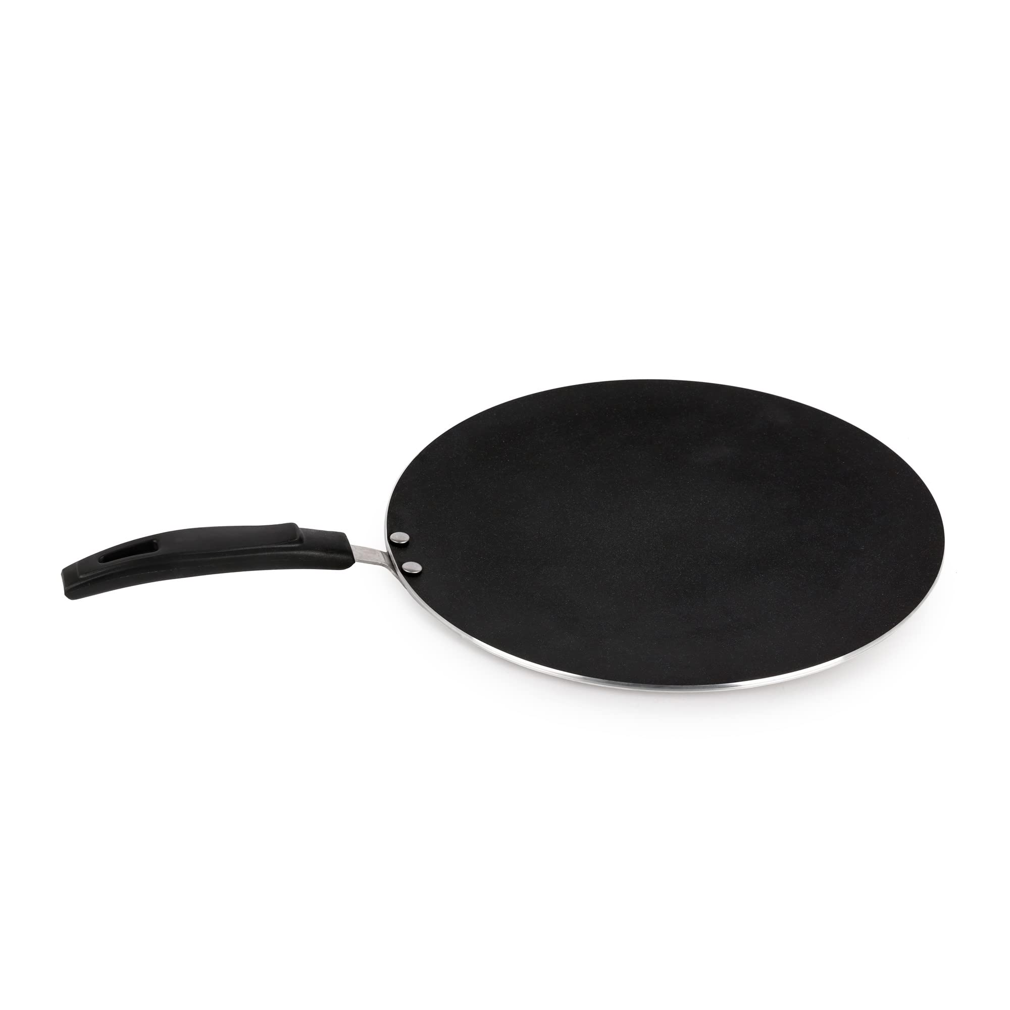 AM Home and Kitchen Non-Stick Tawa Pan (34.5cm) – Perfect for Chapati, Pancakes, Crepes, Roti & Dosas – Even Heat Distribution, Less Oil for Healthier Cooking, Easy Cleanup, Stay-Cool Handle