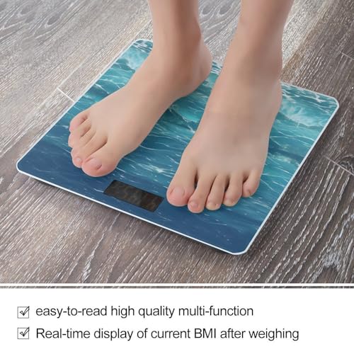 Báscula digital de baño con capacidad 400 lb pantalla LCD miniatura 5