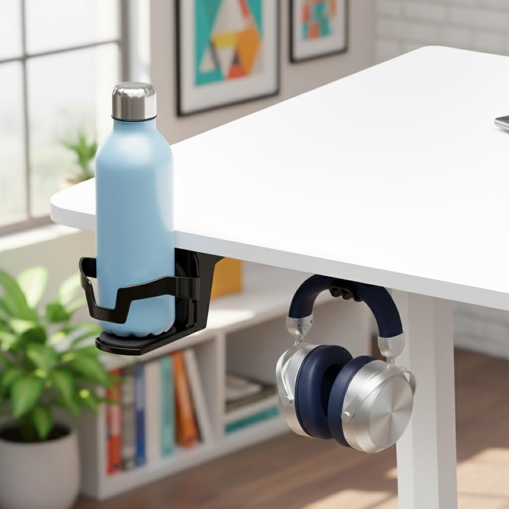 SOSINYA Mesa Escritorio elevable con Memoria de Altura Ajustable, estación de Trabajo para computadora, 140 x 60 cm, Soporte para Monitor para Oficina en casa,V3