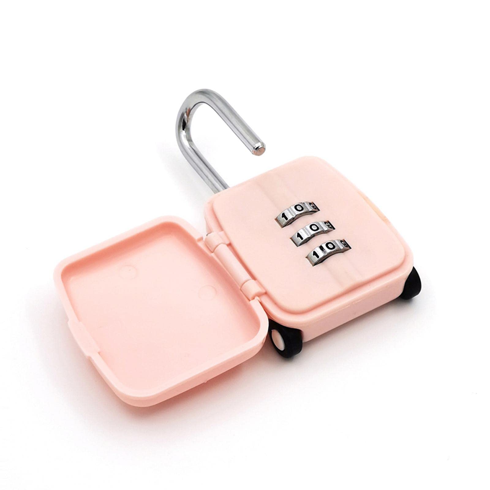 candado código de bloqueo candado Candado, candado con código, candados for equipaje, mini candado de combinación de seguridad, diseño oculto digital reiniciable, candado con 3 códigos digitales for c