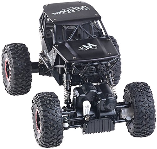 Simulus Monstertruck: Ferngesteuerter Monster-Truck Rock Crawler, 2,4-GHz-Funk, 12 km/h (RC Car, Kinderauto, Ferngesteuertes Spielzeug)