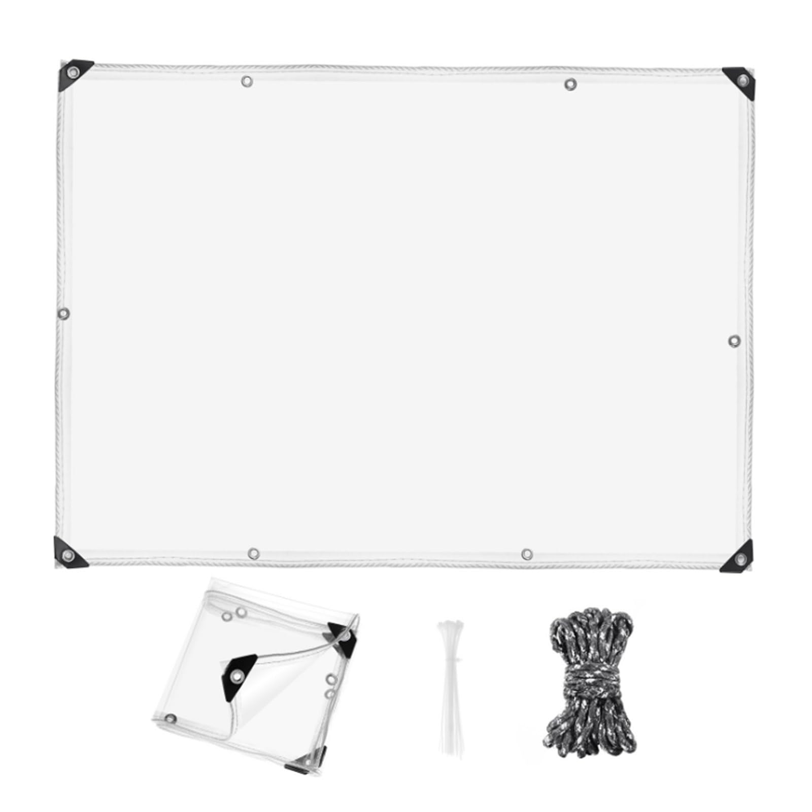 Bâche imperméable en PVC avec œillets bâche de protection voiture et camping
