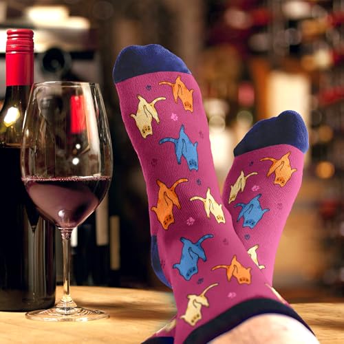 Image of VICRAZY Wine Gifts for Men, Women - Funny Socks - Gifts for Lovers - Stuff, Stocking Stuffers