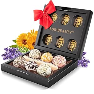 7 Badebomben – Badekugeln Geschenkset mit Vitamin C – MADE IN GERMANY – BIO – Vegan – Wellness-Badezusatz-Set…