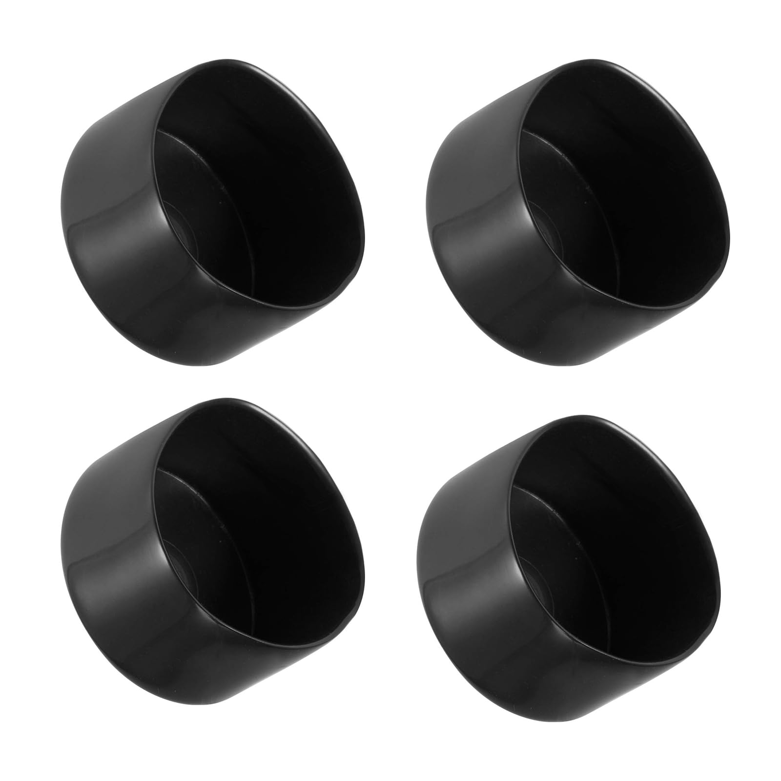 ROWORKX 50mm Rubber End Caps for Metal Rods, Screws, Furniture Tips 4pcs