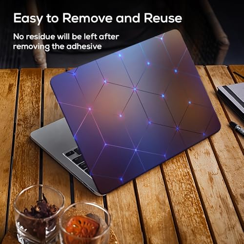 Image of Galaxsia Pattern D31 Top+Wrist Pad Vinyl Laptop Skin /Sticker /Cover Upto 15.6 Inches Laptops Laminated-Removable-HD Quality Compatible for Hp-Dell-Sony-Lenovo-Asus etc.(15x10 Inches)