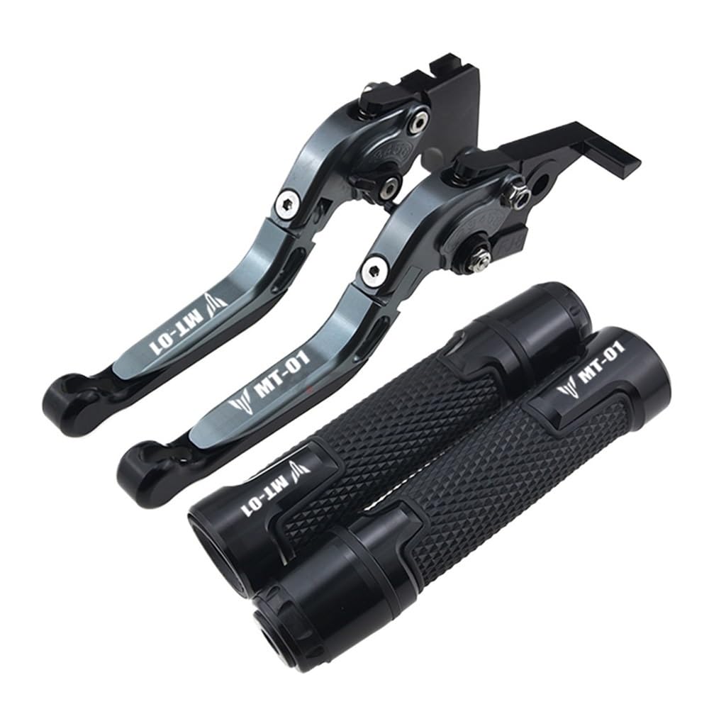 Empuñaduras De Manillar Palanca Embrague Freno Motocicleta Plegables Y Extensibles para MT 01 MT-01 MT01 2004-2009 2005 2006 2007 2008 palancas Embrague Frenos Motocicleta