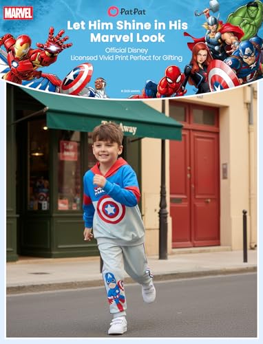 Disney Marvel Spider-Man Mickey Toy Story Cars Boy Pullover Hoodie&Jogger Pants Outfit Set Sweatsuit Lounge Matching Set 2-9Y4